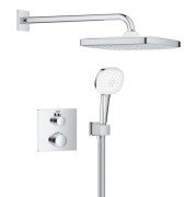 Душова система прихованого монтажу Grohe Grohtherm з верхнім душем Tempesta 250 Cube хром 1039950000