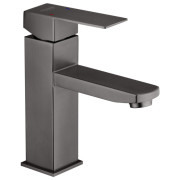 Смеситель для раковины Kroner KRP Edelstahl Kubus-PVD010 однорычажный графит CV035909