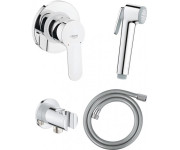 Гигиенический душ со смесителем скрытого монтажа Grohe BauEdge с Tempesta хром UA11104000