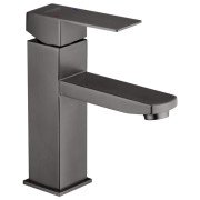 Змішувач для раковини Kroner KRP Edelstahl Kubus-PVD010 одноважільний графіт CV035909