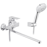 Змішувач для ванної кімнати Kroner KRP Harz-C070 з душовим гарнітуром хром CV023617