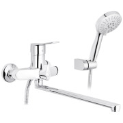Змішувач для ванної кімнати Kroner KRP Enzo-C070 з душовим гарнітуром хром CV023615