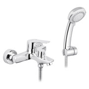 Смеситель для ванной Kroner KRP Hagen-C06 с душевым гарнитуром хром CV032255