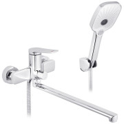 Змішувач для ванної кімнати Kroner KRP Makon-C070 з душовим гарнітуром хром CV033862