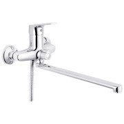 Змішувач для ванної кімнати Kroner KRM Odra-C070 з душовим гарнітуром хром CV019269