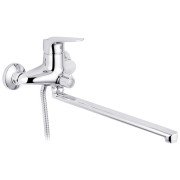 Змішувач для ванної кімнати Kroner KRM Odra-C071 з душовим гарнітуром хром CV019458