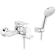 Змішувач для ванної кімнати Kroner KRP Harz-C060 з душовим гарнітуром хром CV023608