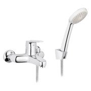 Змішувач для ванної кімнати Kroner KRM Odra-C060 з душовим гарнітуром хром CV019268