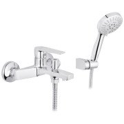 Змішувач для ванної кімнати Kroner KRP Eifel-C060 з душовим гарнітуром хром CV023607