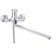 Змішувач для ванної кімнати Kroner KRP Konstante-C072 з душовим гарнітуром хром CV023593