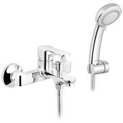 Змішувач для ванної кімнати Kroner KRP Bremen-C060 з душовим гарнітуром хром CV012070