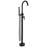 Змішувач для ванної кімнати Kroner KRP Edelstahl Klassisch SCH077 з душовим гарнітуром чорний CV029976