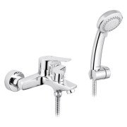Змішувач для ванної кімнати Kroner KRP Hagen-C06 з душовим гарнітуром хром CV032255