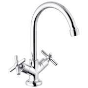 Смеситель для кухни Kroner KRM Aller-C030 двухвентильный хром CV012064