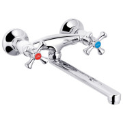 Смеситель для кухни Kroner KRM Rhein-C040 настенный двухвентильный хром CV014916