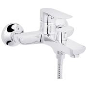 Смеситель для ванной Kroner KRM Main-C060 с душевым гарнитуром хром CV018619