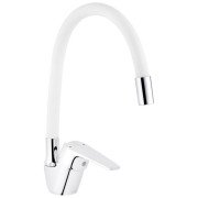 Смеситель для кухни Kroner KRM Odra-C032WHI однорычажный хром/белый CV021173