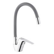 Смеситель для кухни Kroner KRM Odra-C032GRA однорычажный хром/серый CV023772
