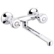 Смеситель для кухни Kroner KRP Hamburg-C040 настенный двухвентильный хром CV012066
