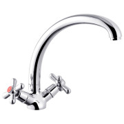 Змішувач для кухні Kroner KRP Royce-C032 двовентильний хром CV029050