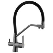 Змішувач для кухні Kroner KRP Klassisch-PVD03817BLK під фільтр графіт CV031898