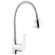 Змішувач для кухні Kroner KRM Odra-C039-1 з гнучким виливом хром CV021200