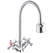 Змішувач для кухні Kroner KRM Rhein-C030-1 з гнучким виливом хром CV023573