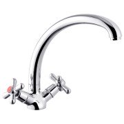 Смеситель для кухни Kroner KRP Royce-C032 двухвентильный хром CV029050