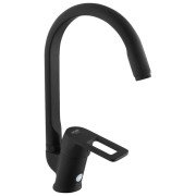 Смеситель для кухни Kroner KRM Zenda-SCH030 однорычажный черный CV022960