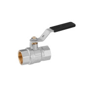 Кран кульовий Kroner KN-06/12 ¾'' ВВ PN40 з ручкою латунь нікельована CV033216