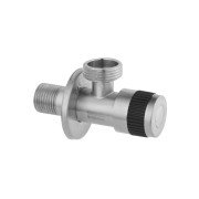 Кран приборный Kroner KRP Edelstahl Klassisch-ESG102 ½''х¾'' НН нержавеющая сталь CV022975