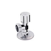 Кран приборный Kroner KRP Eckventil C402 угловой ½''х¾'' НН латунь хром CV027384