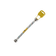 Гнучка підводка для підключення води Kroner KRM-60ВЗ ½х½ ВЗ 60 см нейлонова оплетка CV023671