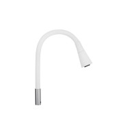 Вилив для змішувача Kroner KRP-C803WHI гнучкий хром/білий CV031902