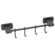 Гачок для ванної Kroner KRM Graz-GRP95618-4 з 4 гачками цинк графіт CV035534