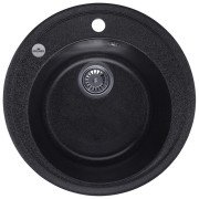 Мийка для кухні Kroner KompositGRB-510 ⌀51 см штучний камінь графітовий CV027408