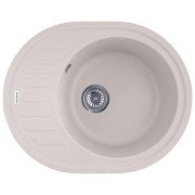 Мийка для кухні Kroner KompositCOL-6250 61х49,5 см штучний камінь пісочний CV027414