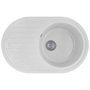 Мийка для кухні Kroner KompositGRA-7750 78х50 см штучний камінь сірий CV027419