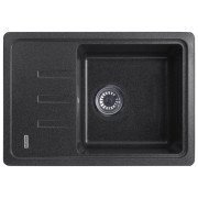 Мойка для кухни Kroner KompositGRB-6243 62х43 см искусственный камень графитовый CV031063