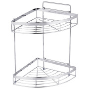 Полочка для ванной Kroner KRM Rizze-ACC329-2 угловая металл хром CV022913