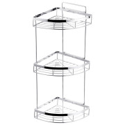 Полочка для ванной Kroner KRM Rizze-ACC329-3 угловая металл хром CV022914