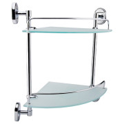 Полиця для ванної Kroner KRM Elbe-ACG2907-2 кутова скло CV022866