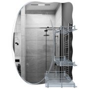 Зеркало в ванную комнату Kroner KRM Belantis-ACS705 48х67,5 см с тремя полками CV022929