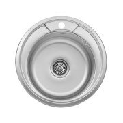 Мийка для кухні Kroner KRP Dekor-49008180 ⌀49 см нержавіюча сталь CV022765