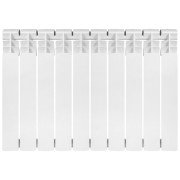 Радіатор опалення Kroner Alma 500М 500/80/80 10 секцій біметал білий CV034118