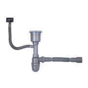 Сифон для кухонной мойки Kroner KRP Siphon-021 3½''х40/50 мм черный PVD CV026282