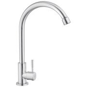 Кран для кухни на одну воду Kroner KRP Edelstahl Klassisch-ESG098 однорычажный никель CV022970