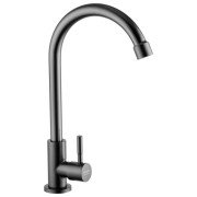 Кран для кухни на одну воду Kroner KRP Edelstahl Klassisch SCH098PVD однорычажный графит CV032174