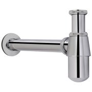 Сифон для раковини Kroner KRM C965 1¼ без випуску латунь хром CV022947