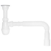 Сифон для раковины Kroner KRP TB06 1¼х32х50 пластик/нержавеющая сталь CV032108